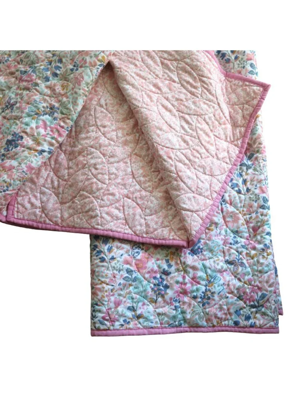 Laura Ashley Floral Reversible Quilt 96